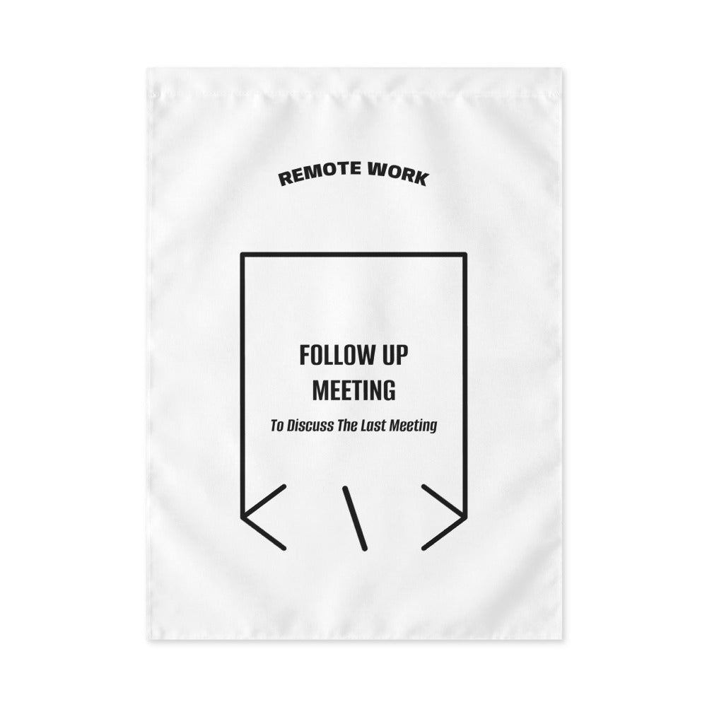 Follow Up Meeting — White Black back mockup