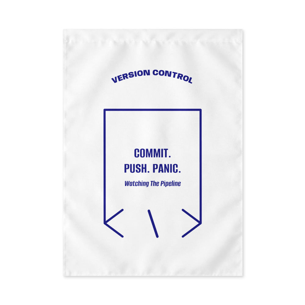 Commit. Push. Panic. — secondary back mockup