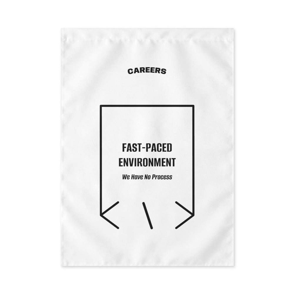 Fast-Paced Environment — White Black back mockup