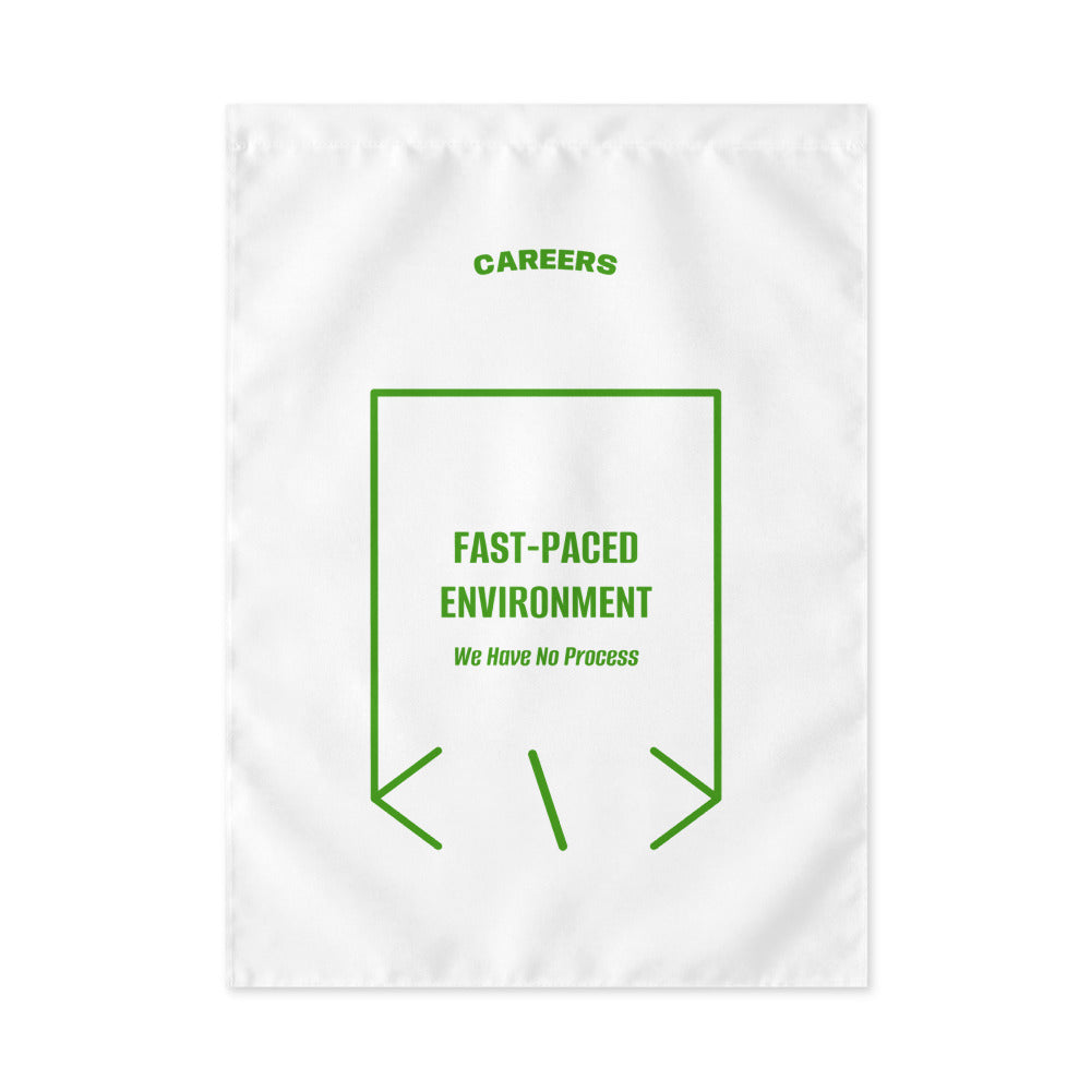 Fast-Paced Environment — White Green back mockup