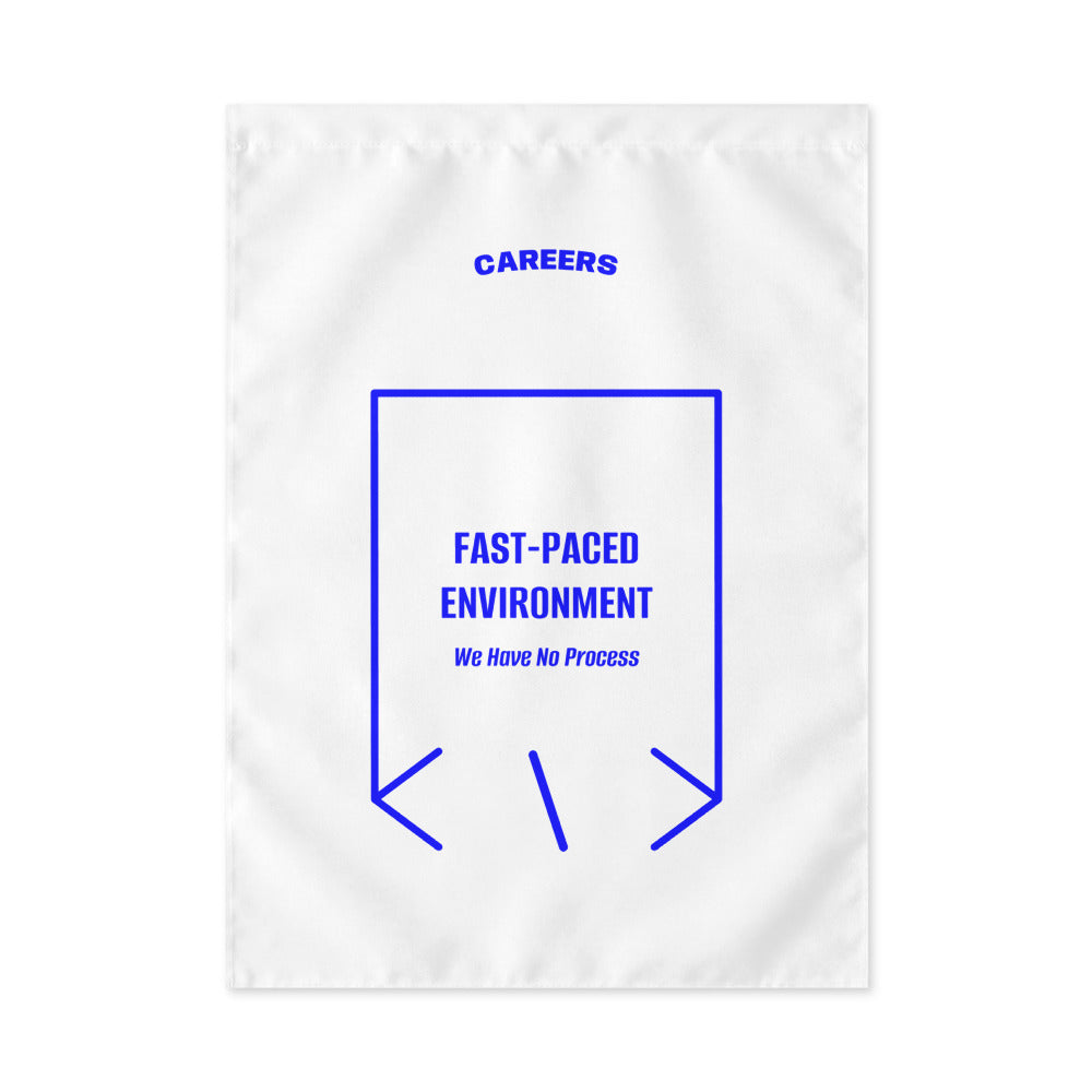 Fast-Paced Environment — White Blue back mockup