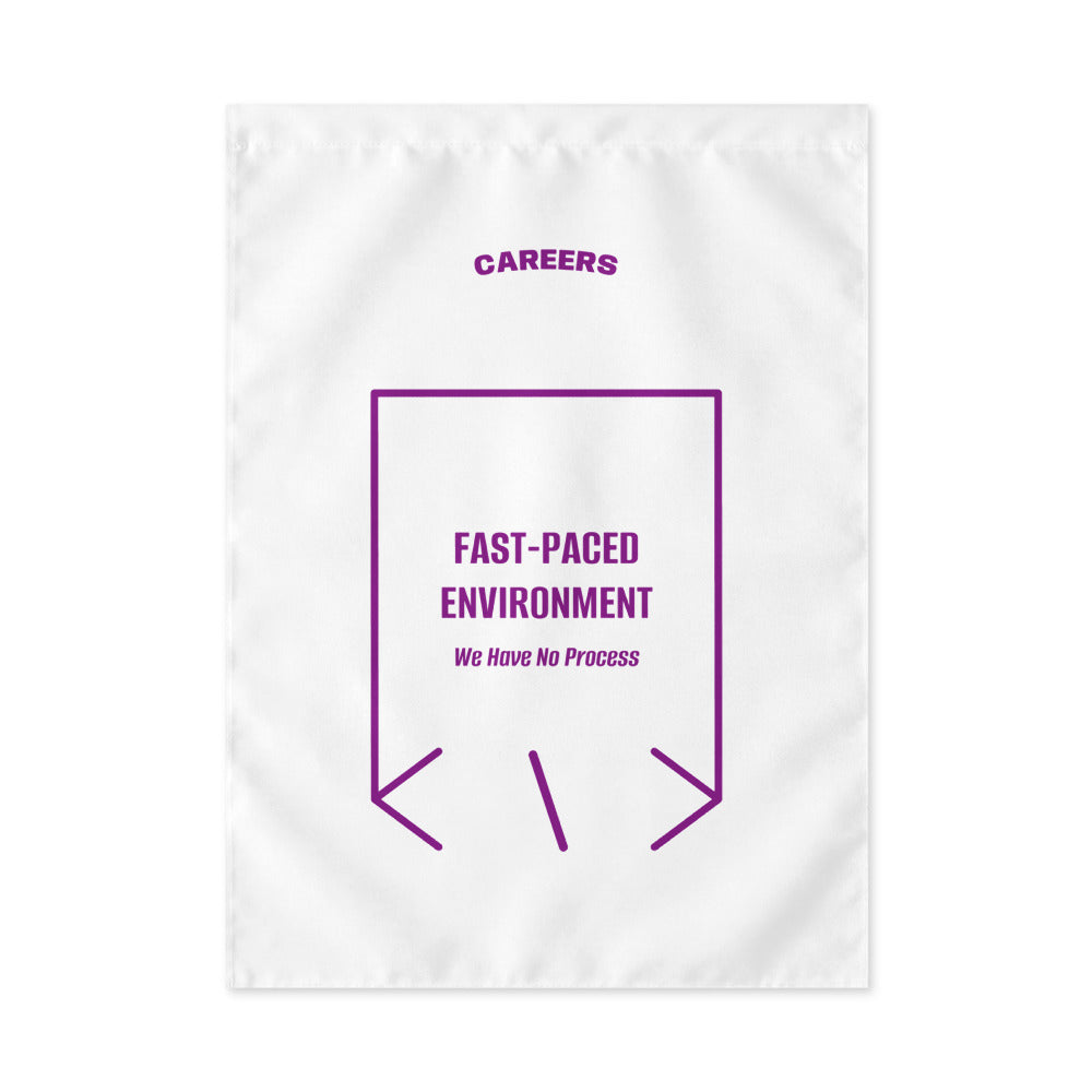 Fast-Paced Environment — White Purple back mockup