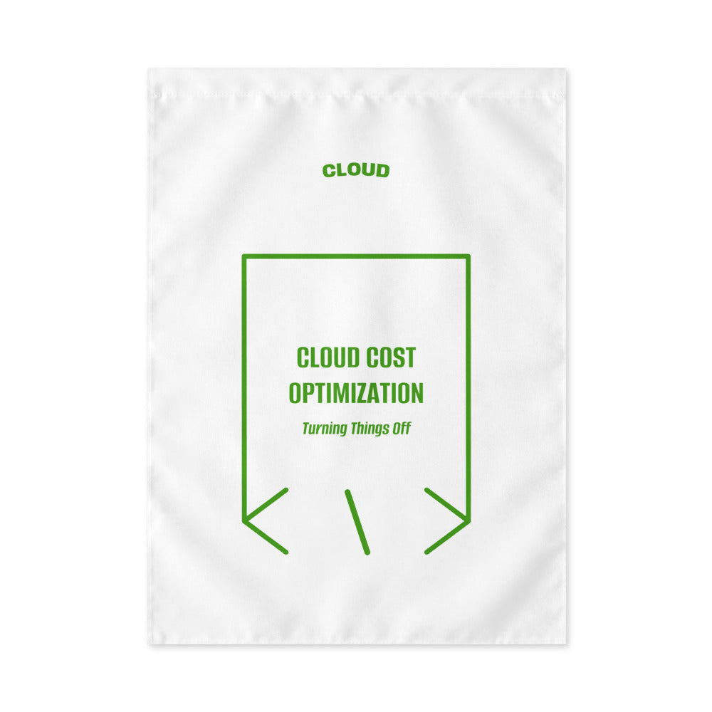 Cloud Cost Optimization — White Green back mockup