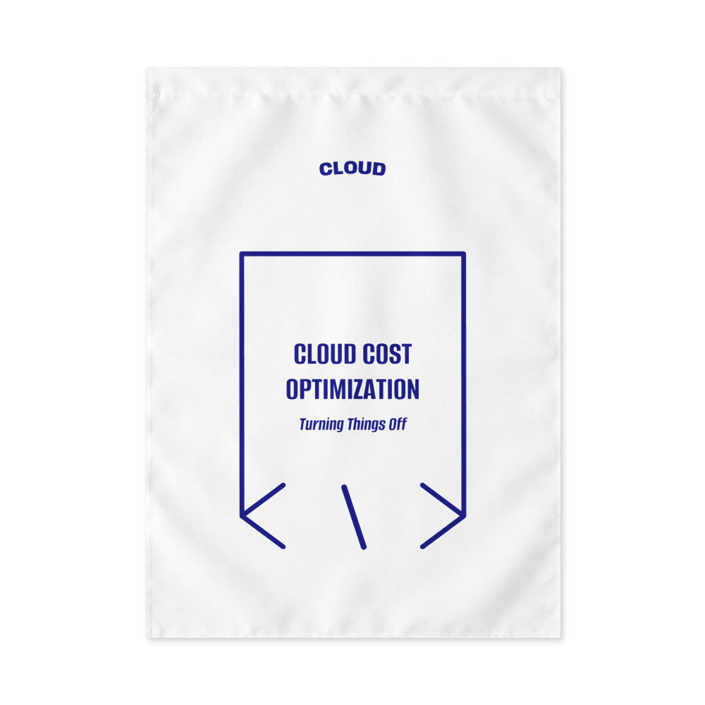 Cloud Cost Optimization — White Navy back mockup