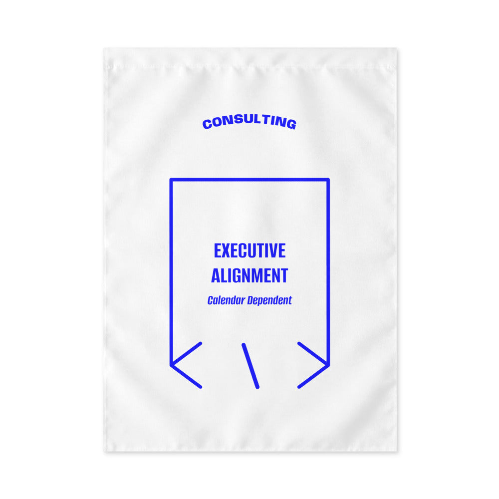 Executive Alignment — White Blue back mockup