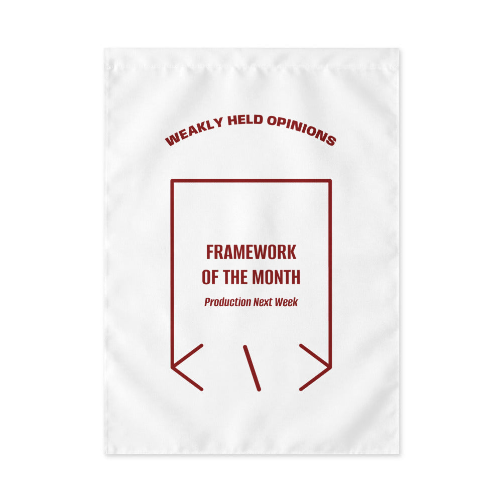 Framework Of The Month — White Maroon back mockup