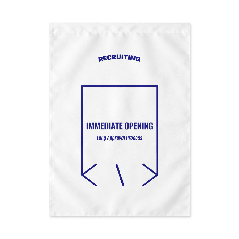 Immediate Opening — White Navy back mockup