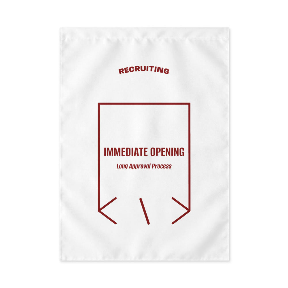 Immediate Opening — White Maroon back mockup