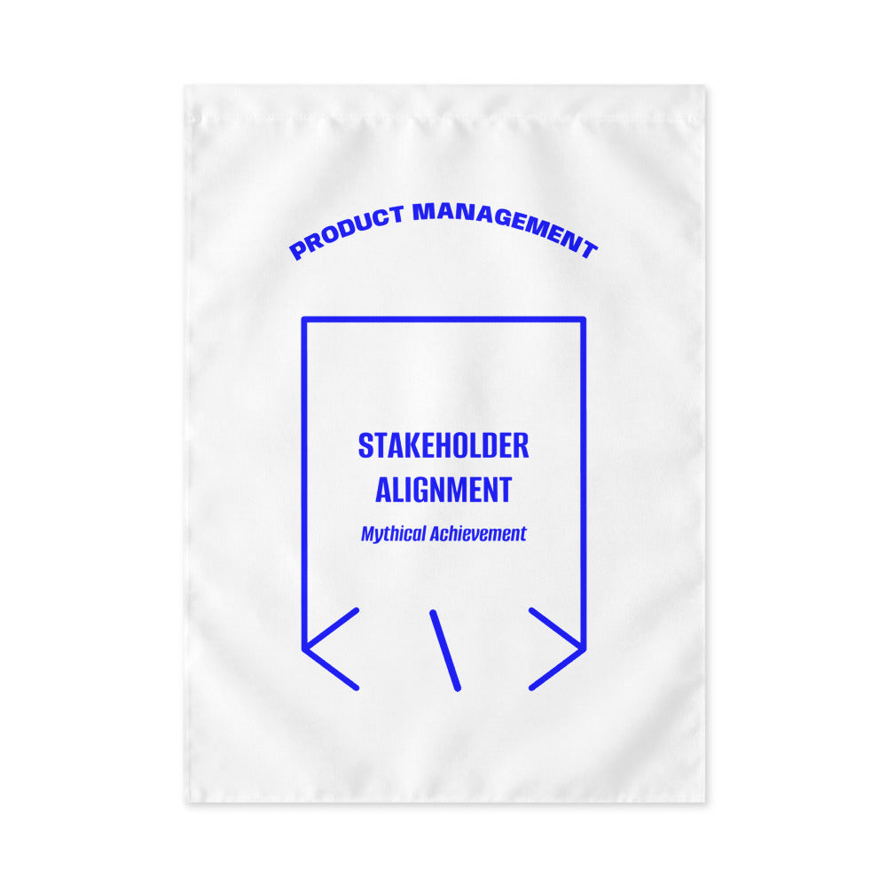 Stakeholder Alignment — White Blue back mockup