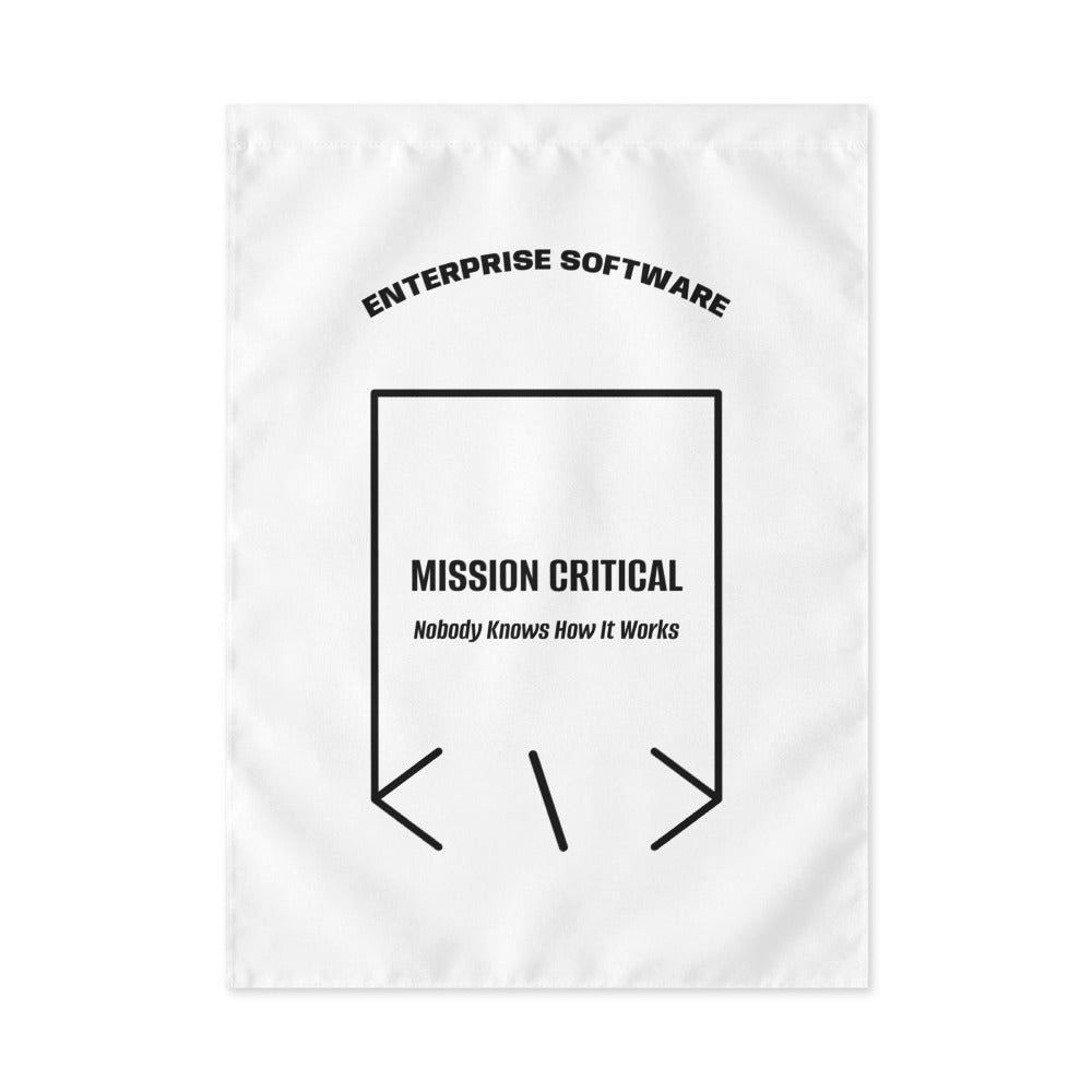 Mission Critical — White Black back mockup