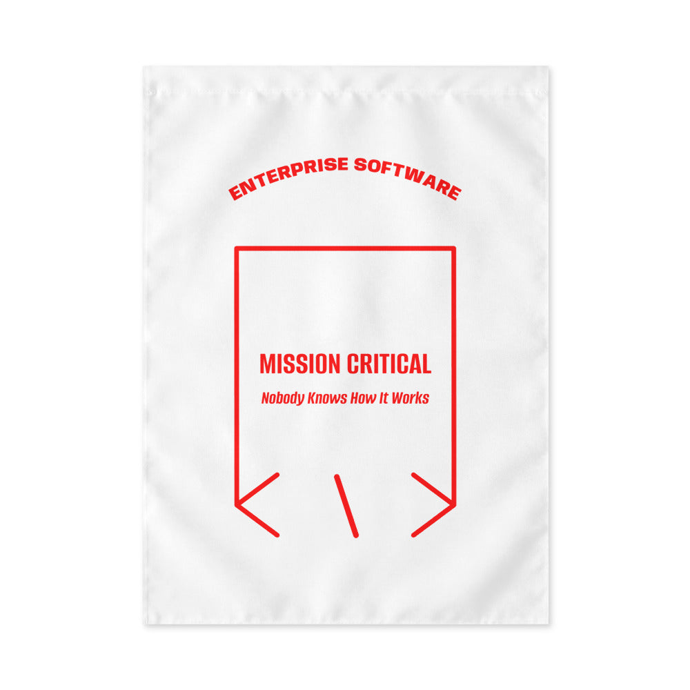 Mission Critical — White Red back mockup