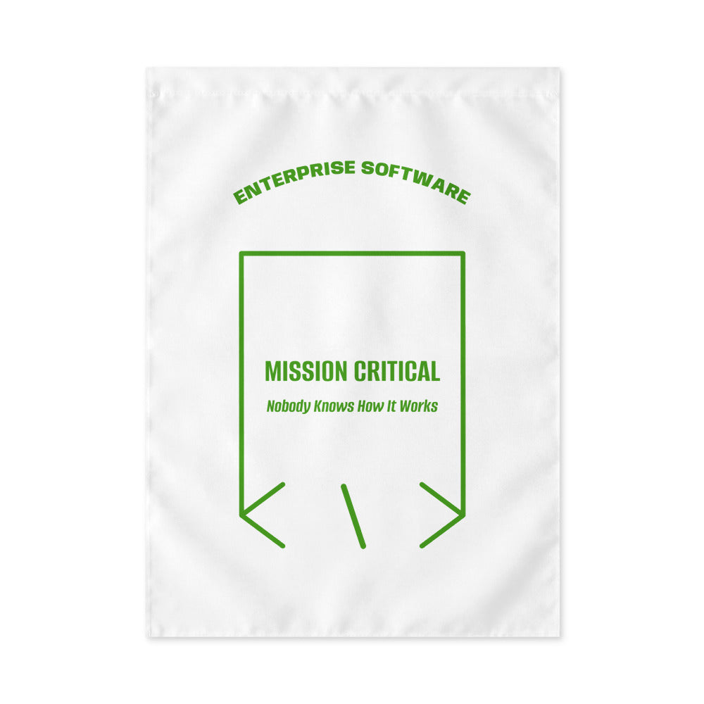 Mission Critical — White Green back mockup
