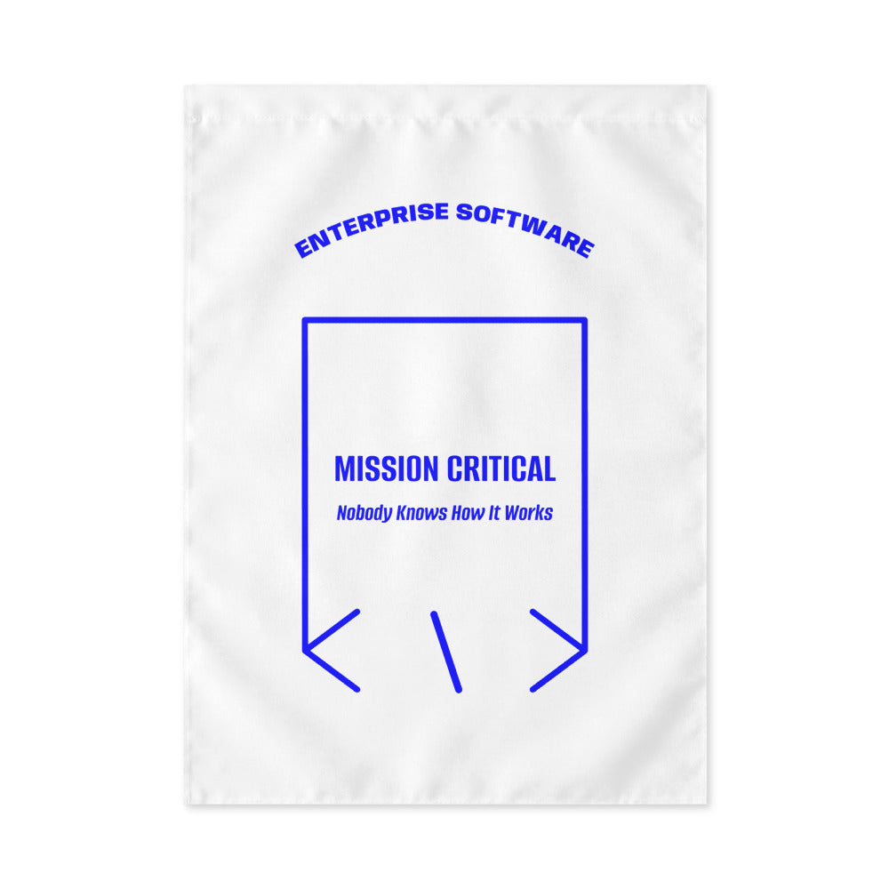 Mission Critical — White Blue back mockup