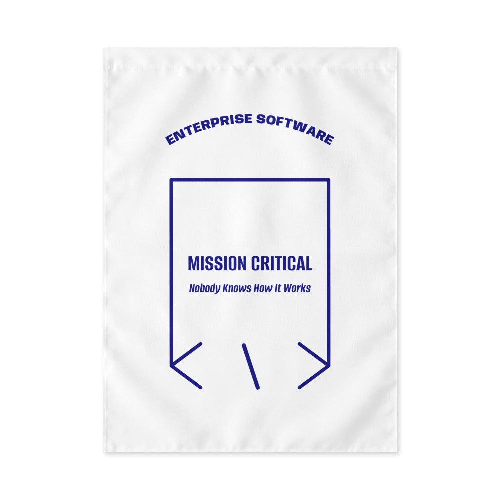 Mission Critical — White Navy back mockup