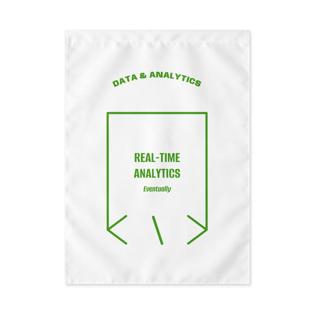 Real-Time Analytics — White Green back mockup
