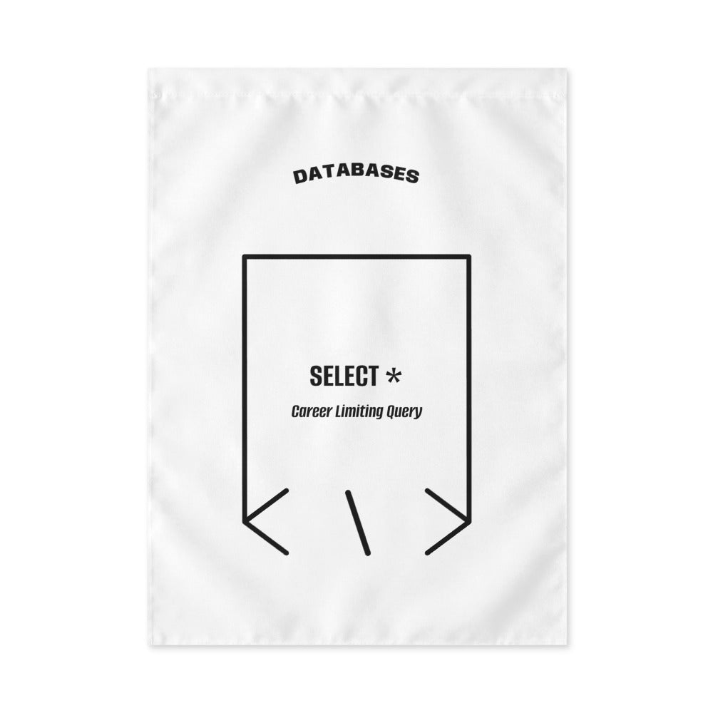 SELECT * — White Black back mockup
