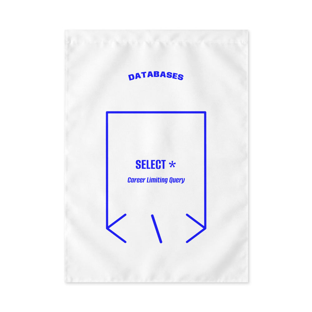 SELECT * — White Blue back mockup