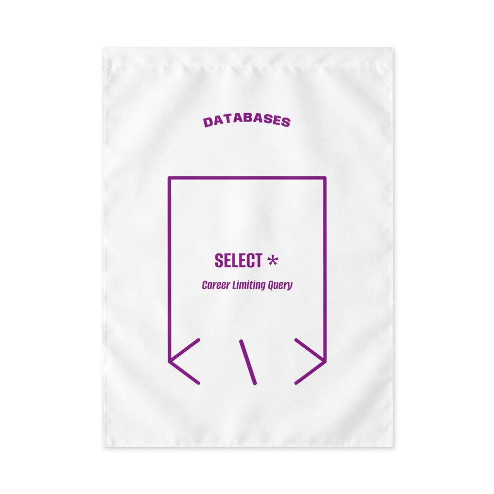 SELECT * — White Purple back mockup