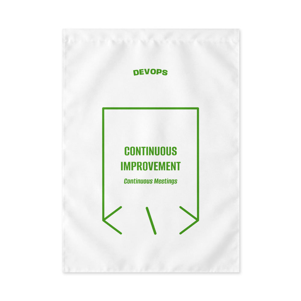 Continuous Improvement — White Green back mockup