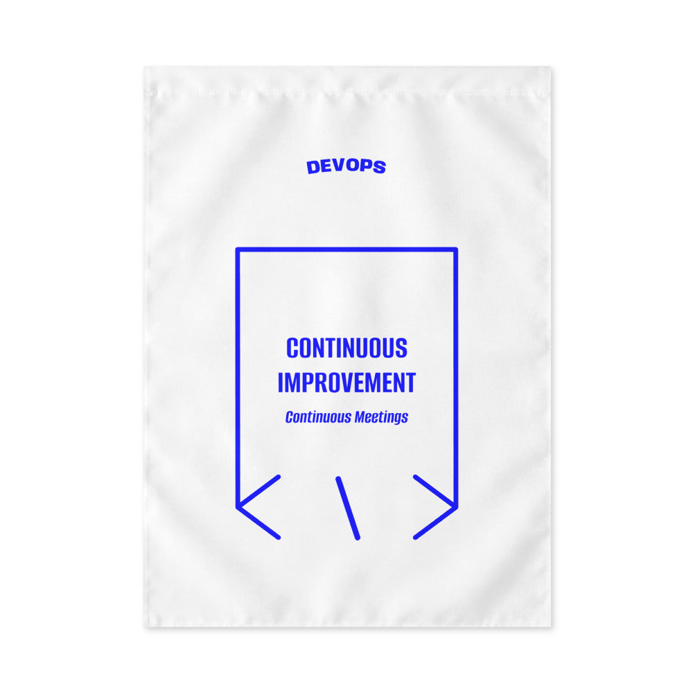 Continuous Improvement — White Blue back mockup
