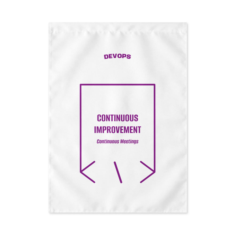 Continuous Improvement — White Purple back mockup