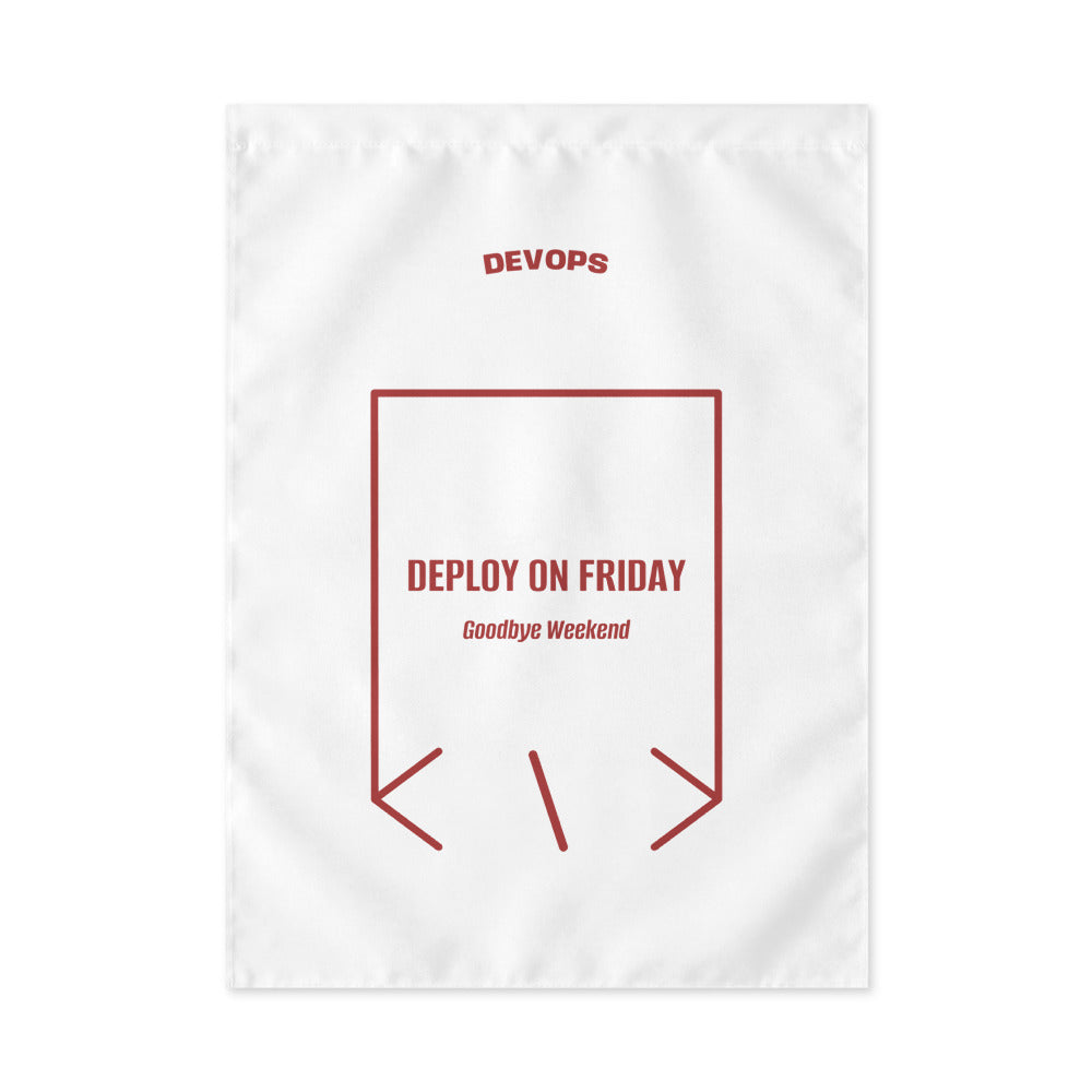 Deploy On Friday — White Brown back mockup