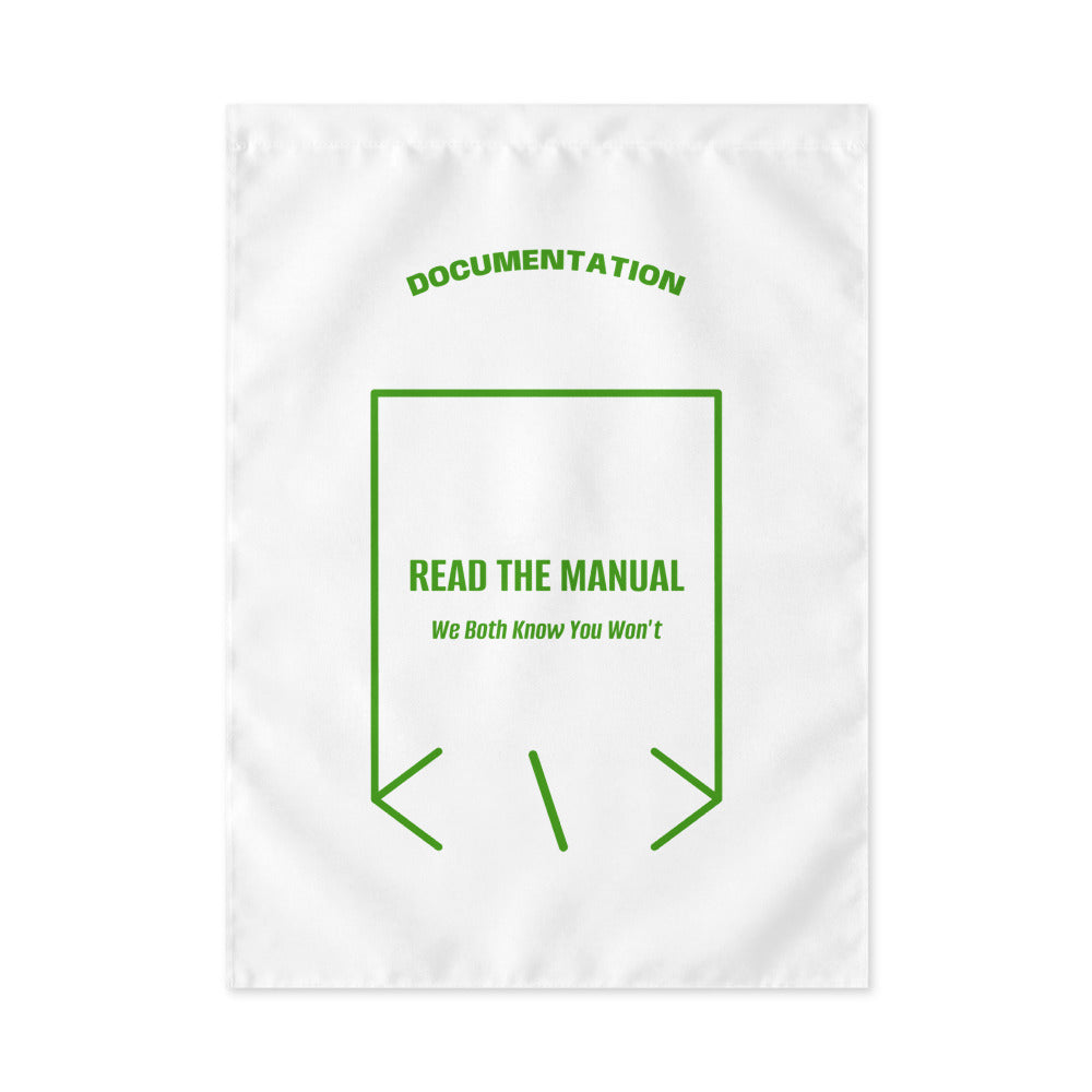 Read The Manual — White Green back mockup
