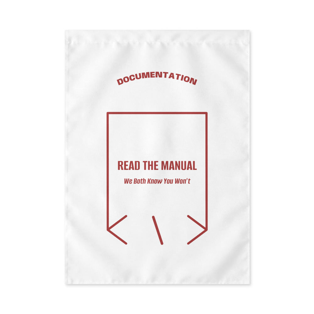 Read The Manual — White Brown back mockup