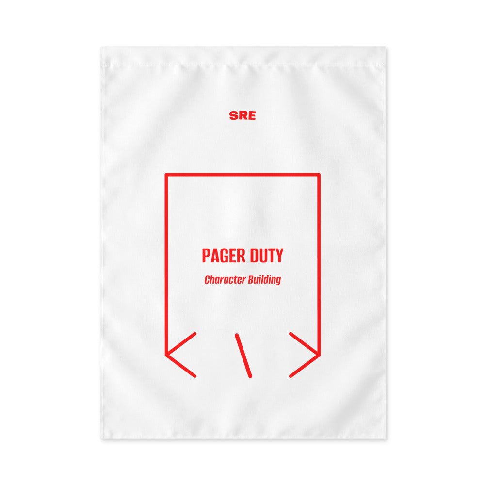 Pager Duty — White Red back mockup