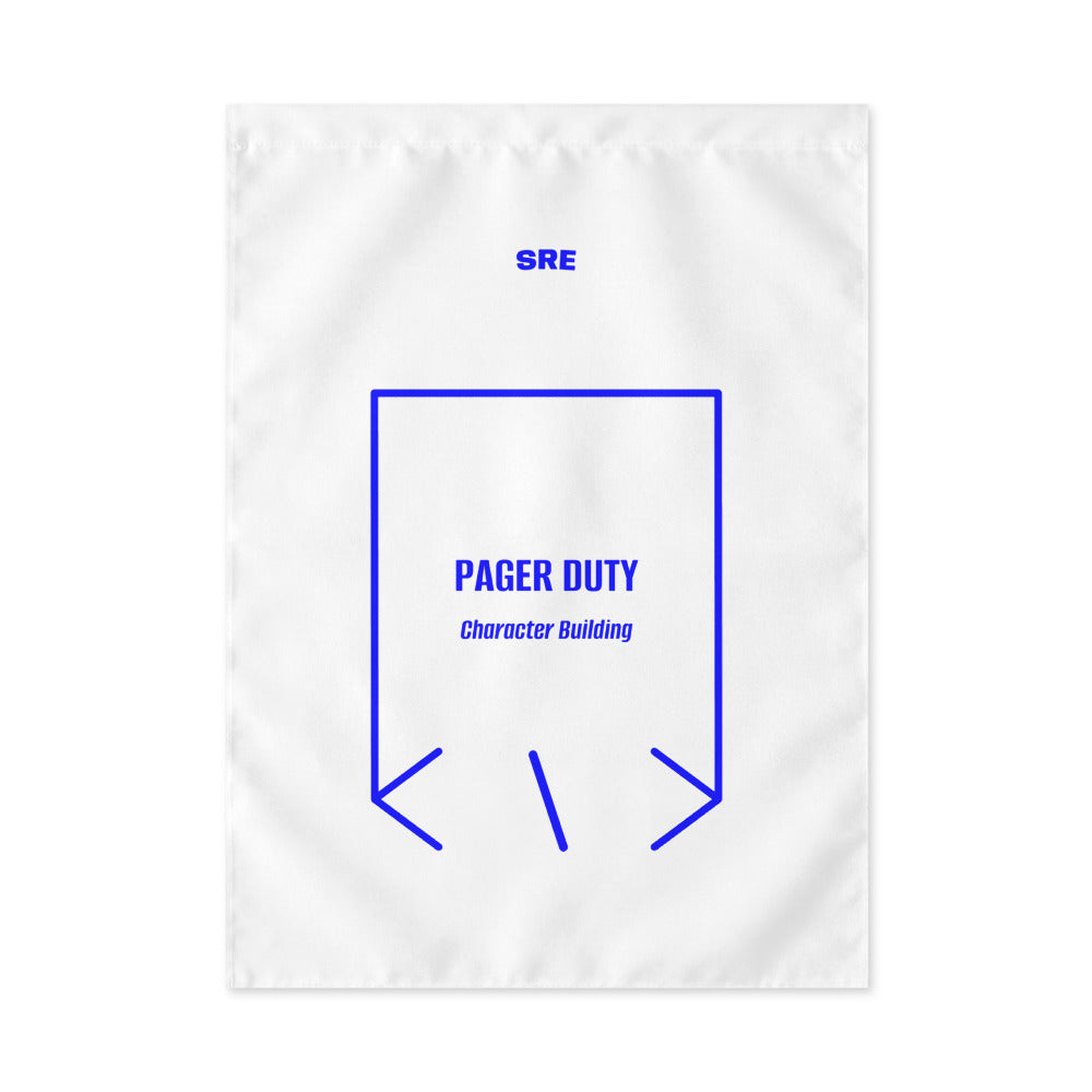 Pager Duty — White Blue back mockup