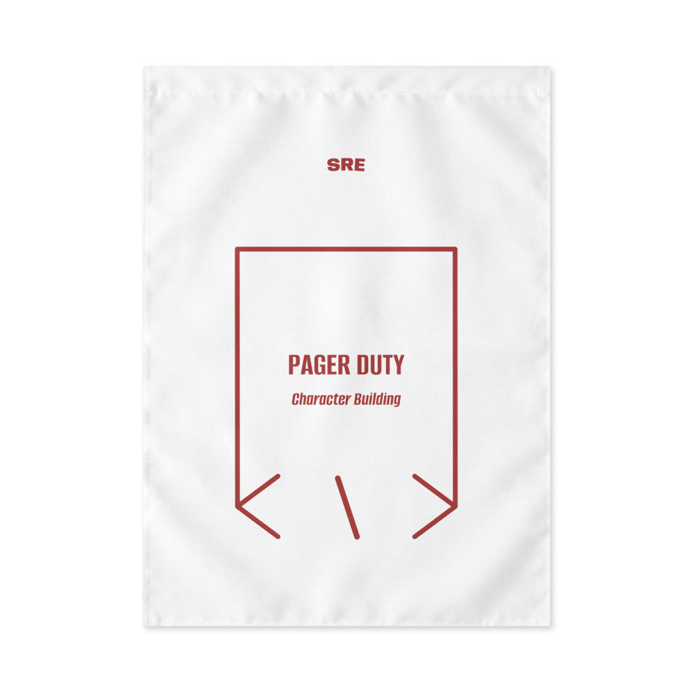 Pager Duty — White Brown back mockup