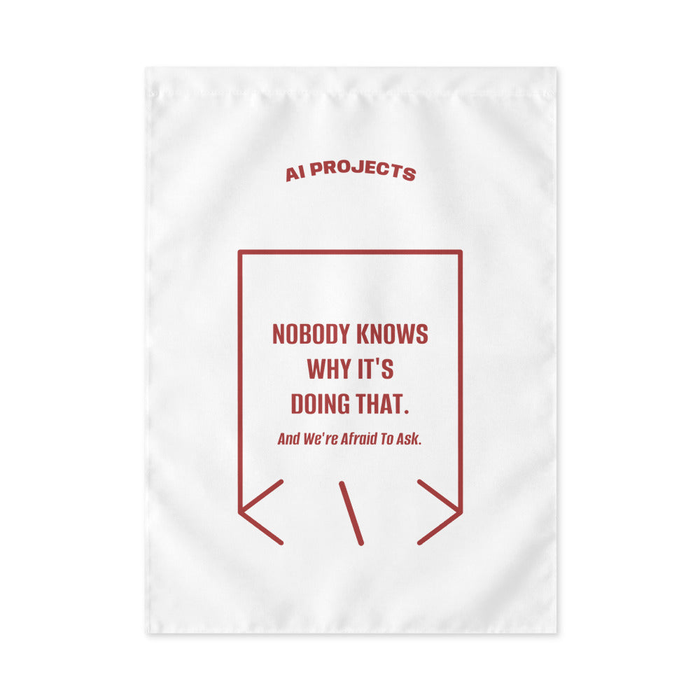 Nobody Knows Why It's Doing That. — White Brown back mockup