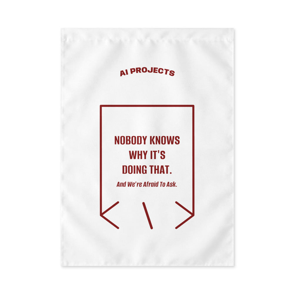 Nobody Knows Why It's Doing That. — White Maroon back mockup