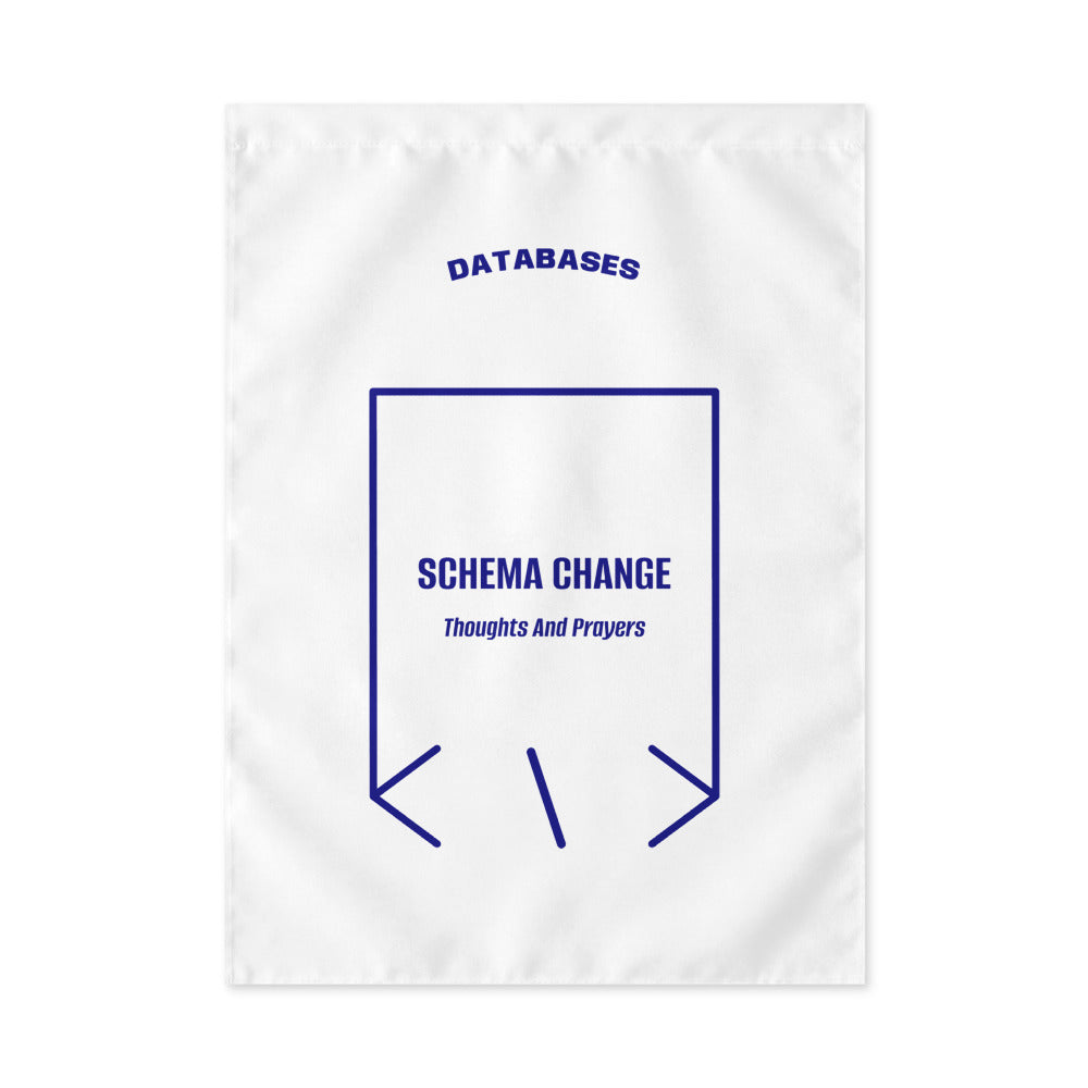 Schema Change — White Navy back mockup