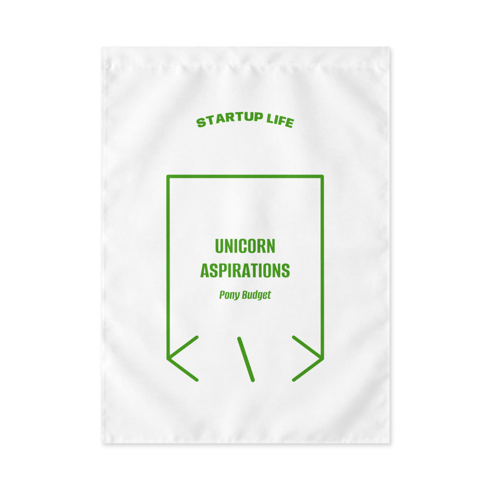 Unicorn Aspirations — White Green back mockup