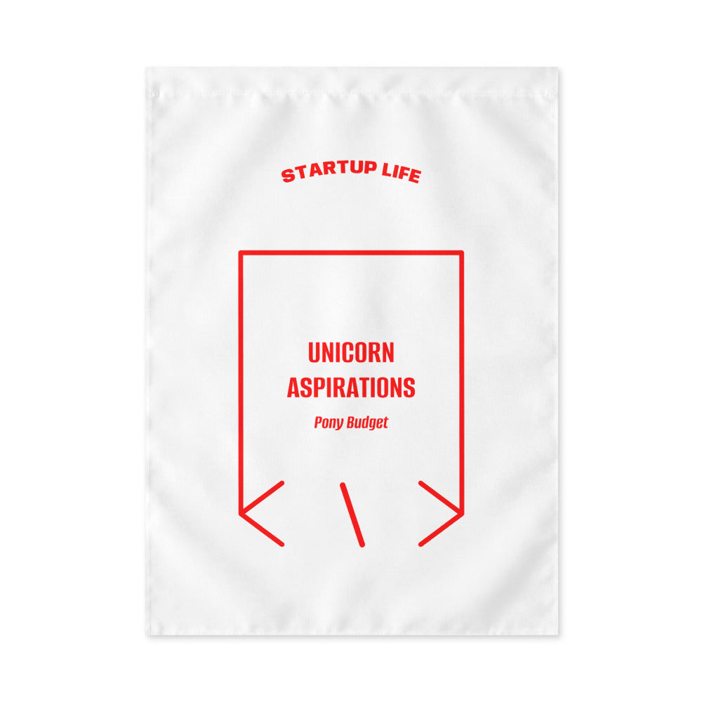 Unicorn Aspirations — White Red back mockup