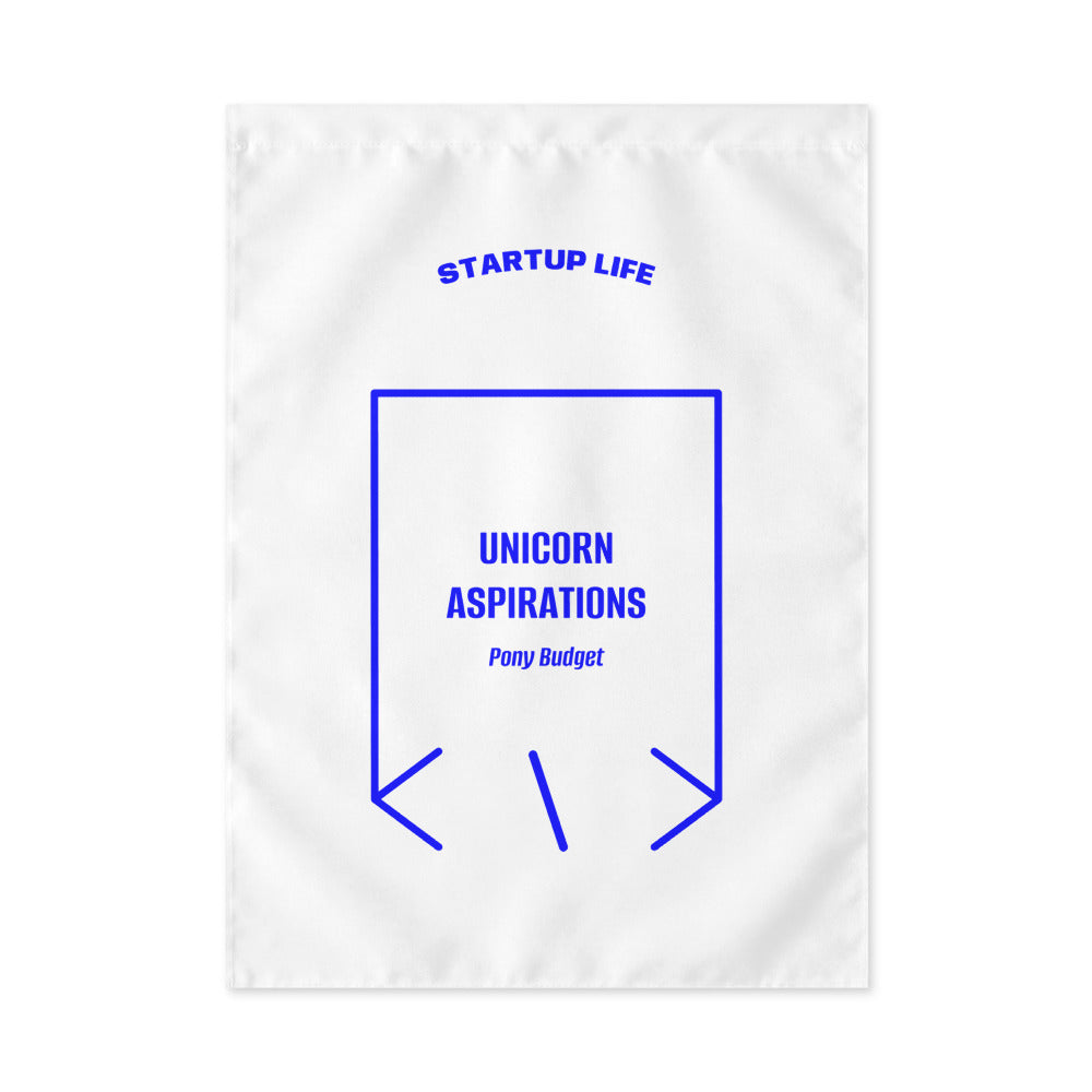 Unicorn Aspirations — White Blue back mockup