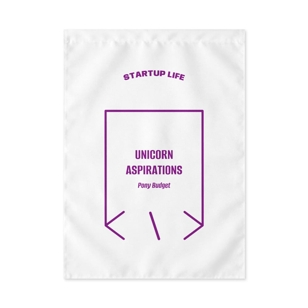 Unicorn Aspirations — White Purple back mockup