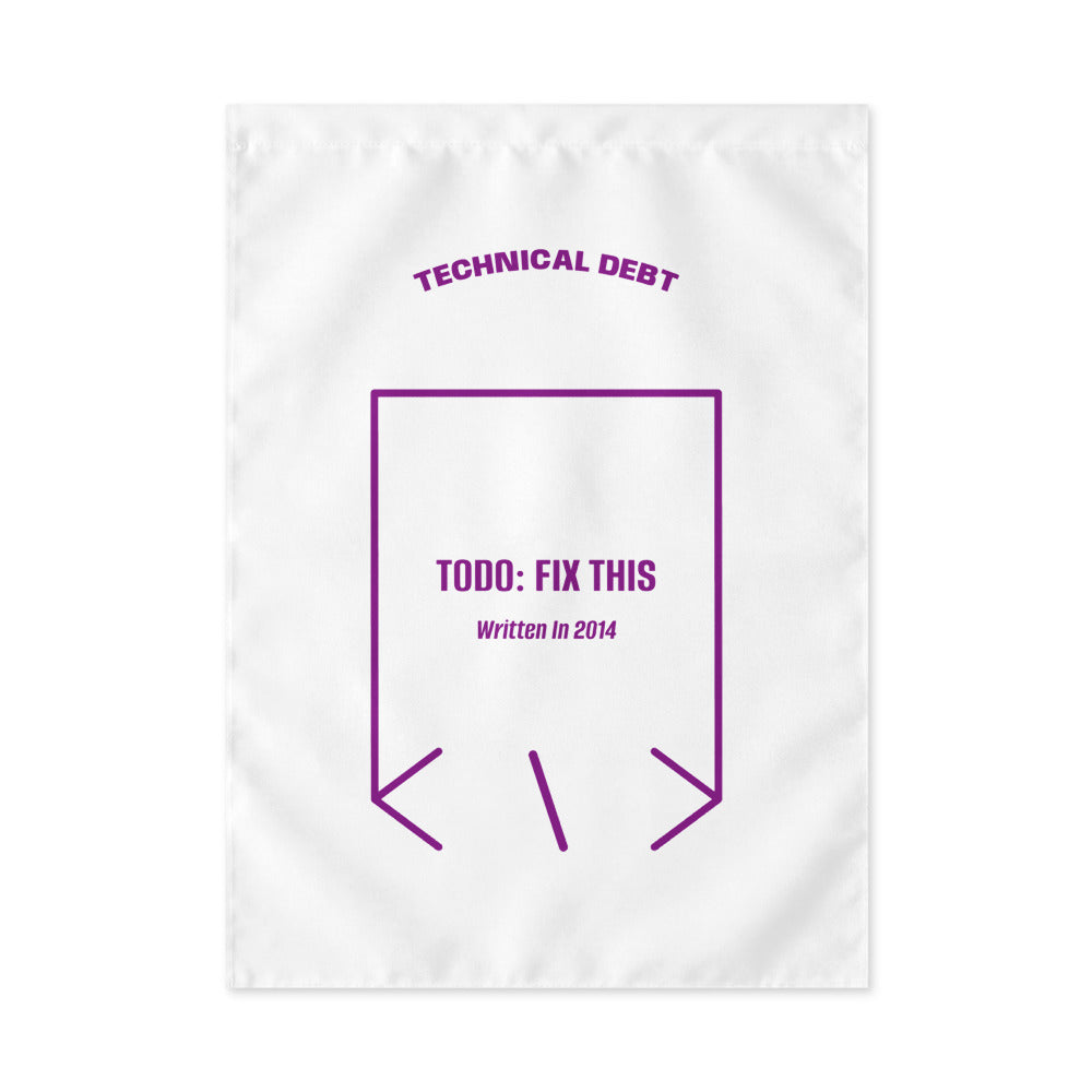 TODO: Fix This — White Purple back mockup