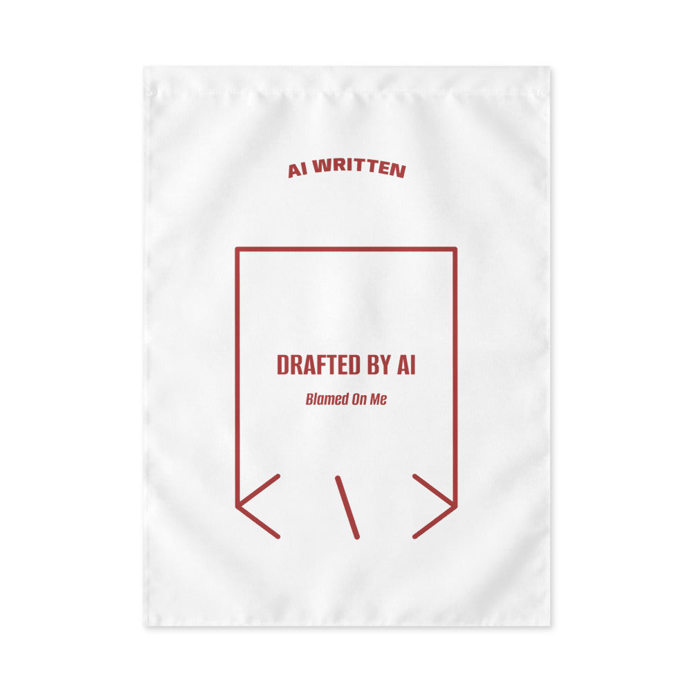 Drafted By AI — White Brown back mockup