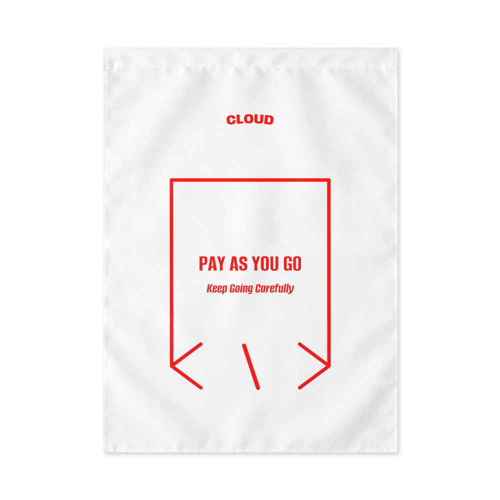 Pay As You Go — White Red back mockup