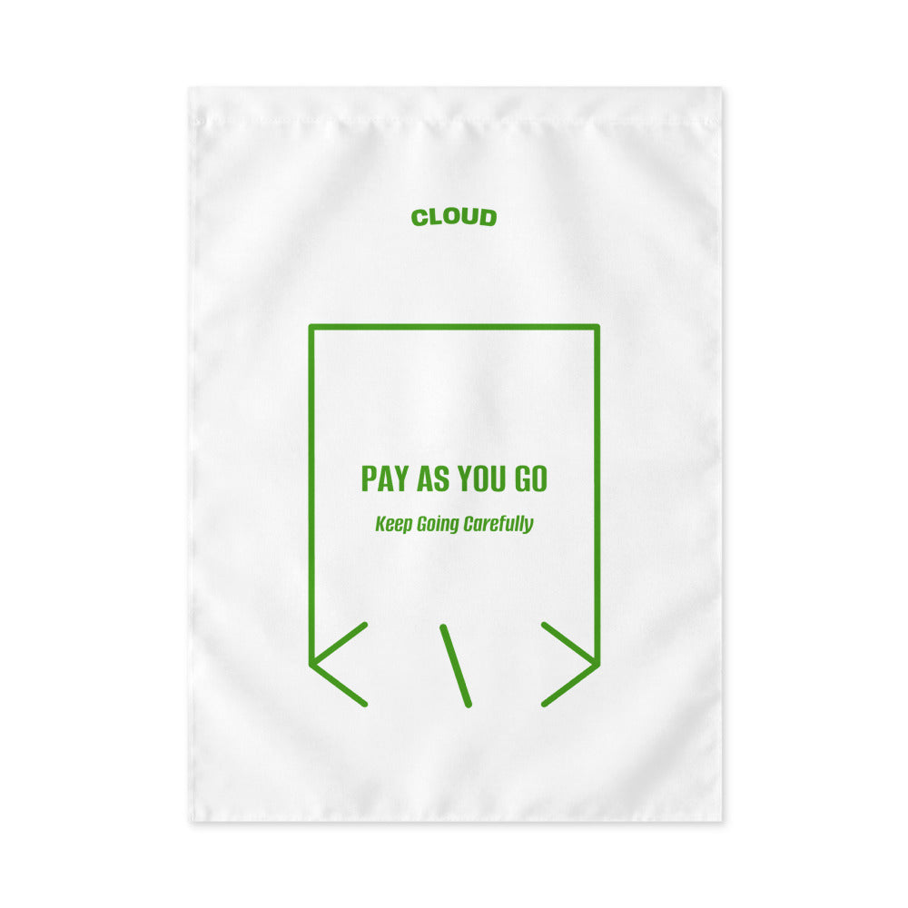 Pay As You Go — White Green back mockup