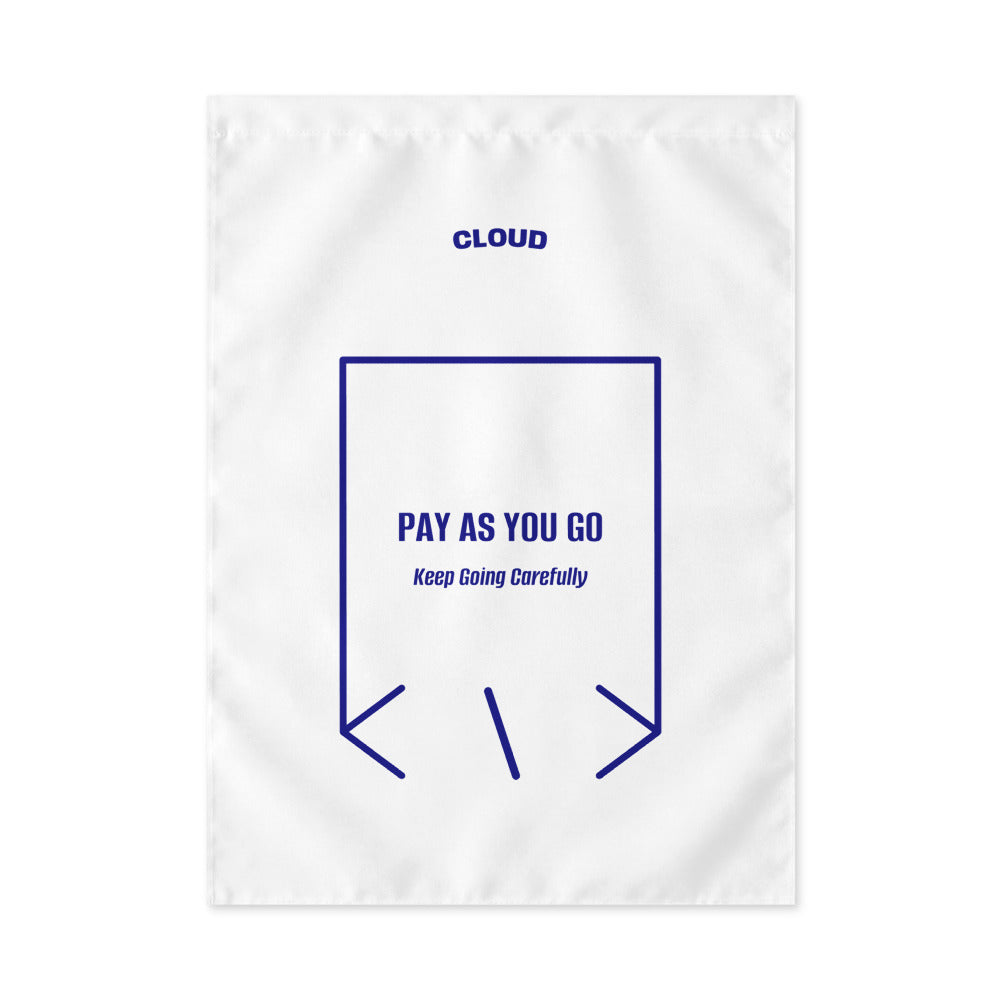 Pay As You Go — White Navy back mockup
