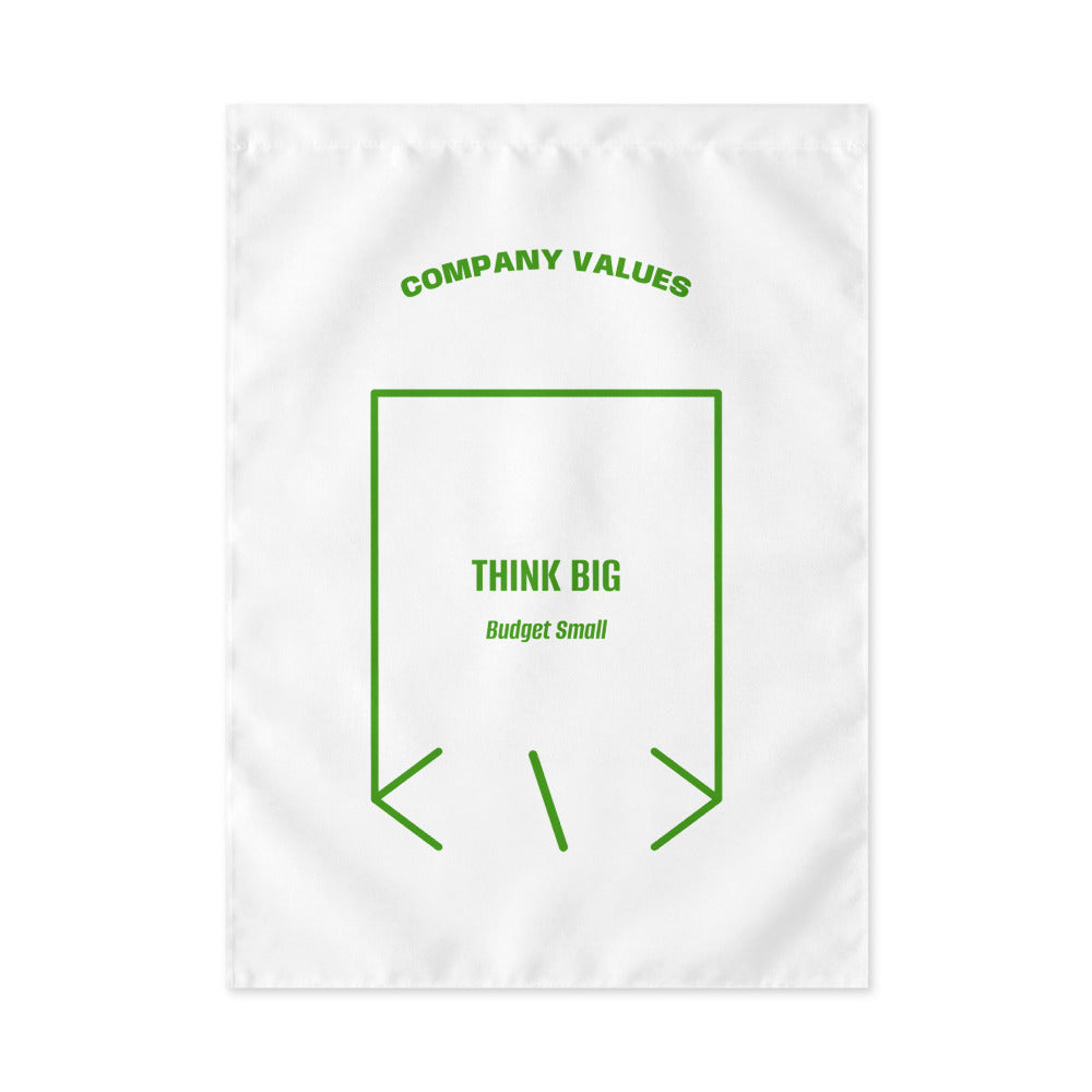 Think Big — White Green back mockup