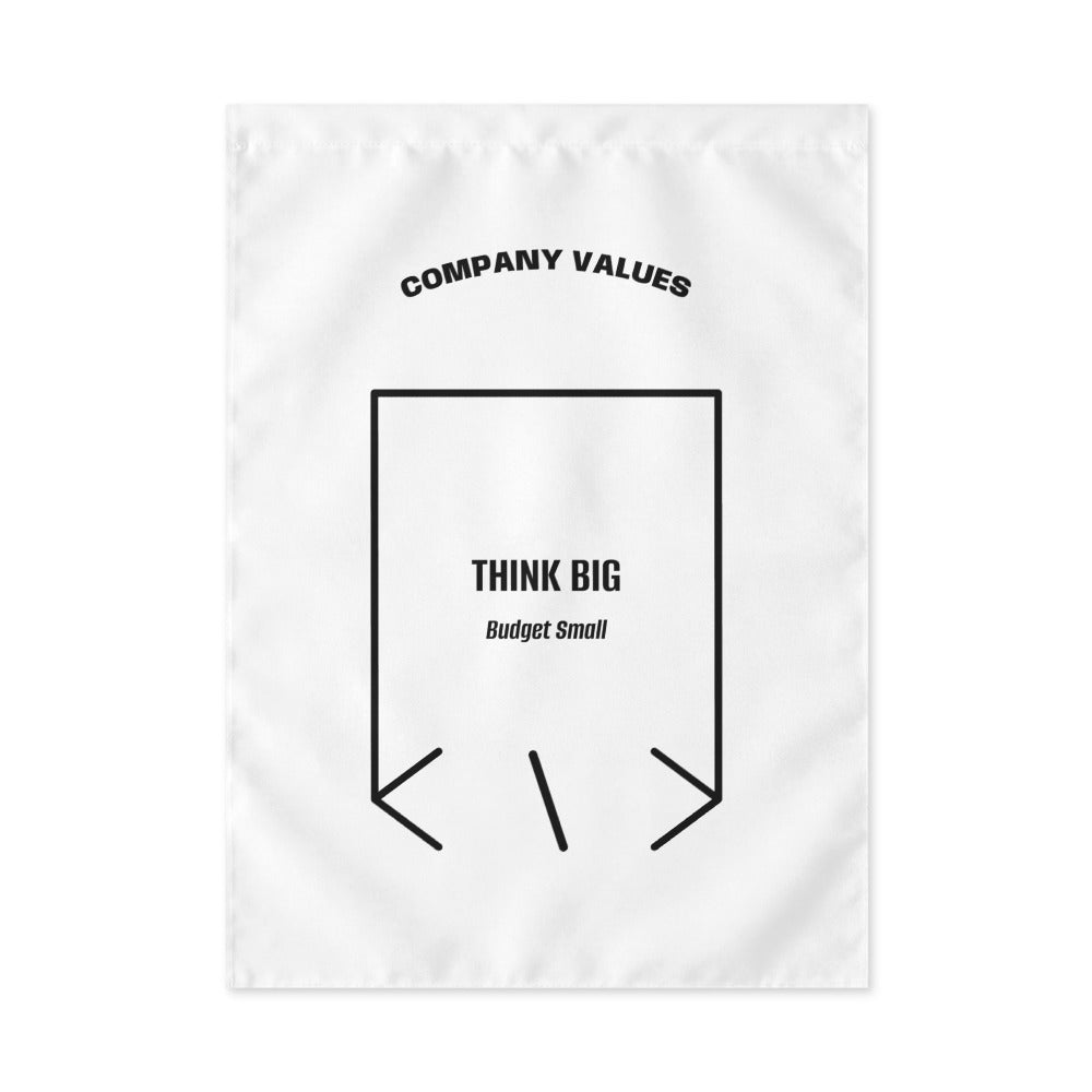 Think Big — White Black back mockup