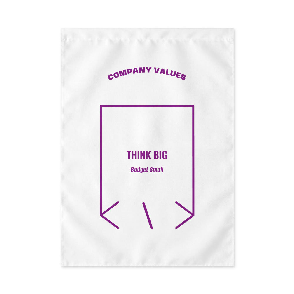 Think Big — White Purple back mockup