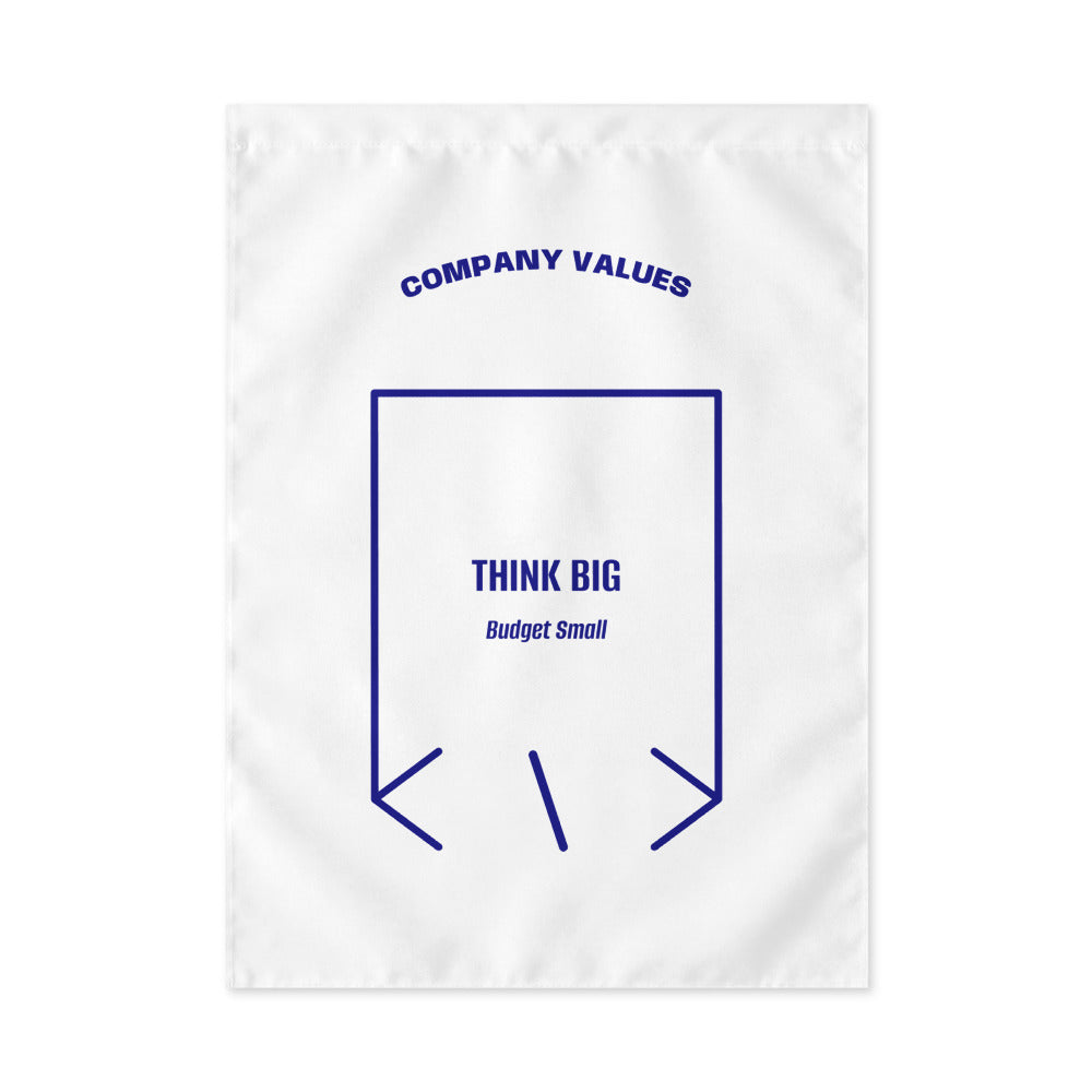 Think Big — White Navy back mockup