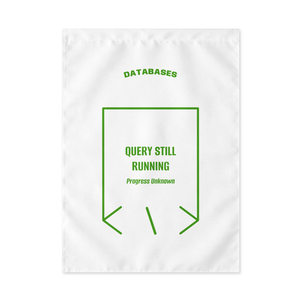 Query Still Running — secondary back mockup