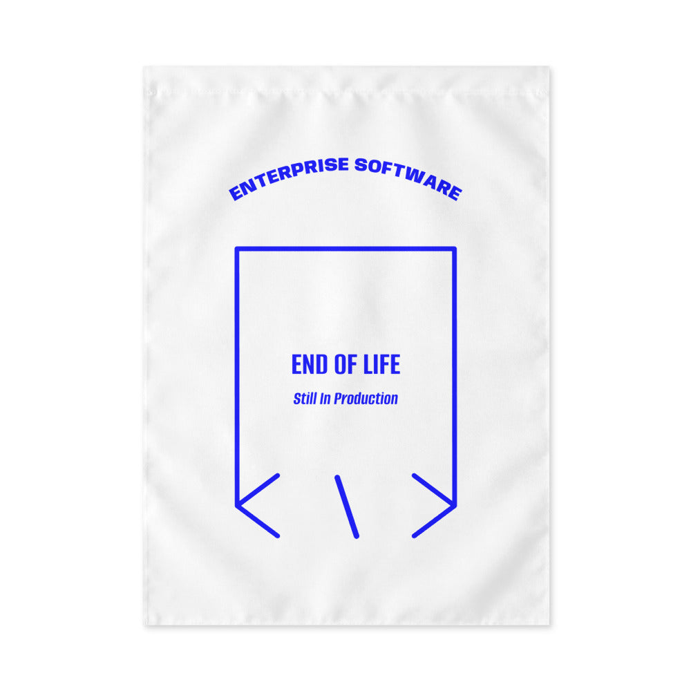 End Of Life — White Blue back mockup