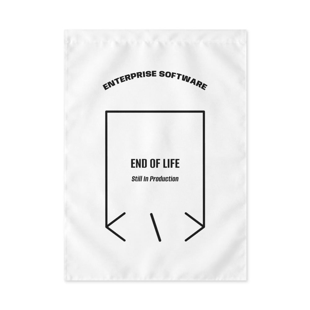 End Of Life — White Black back mockup